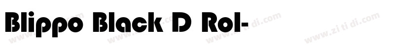 Blippo Black D Ro1字体转换